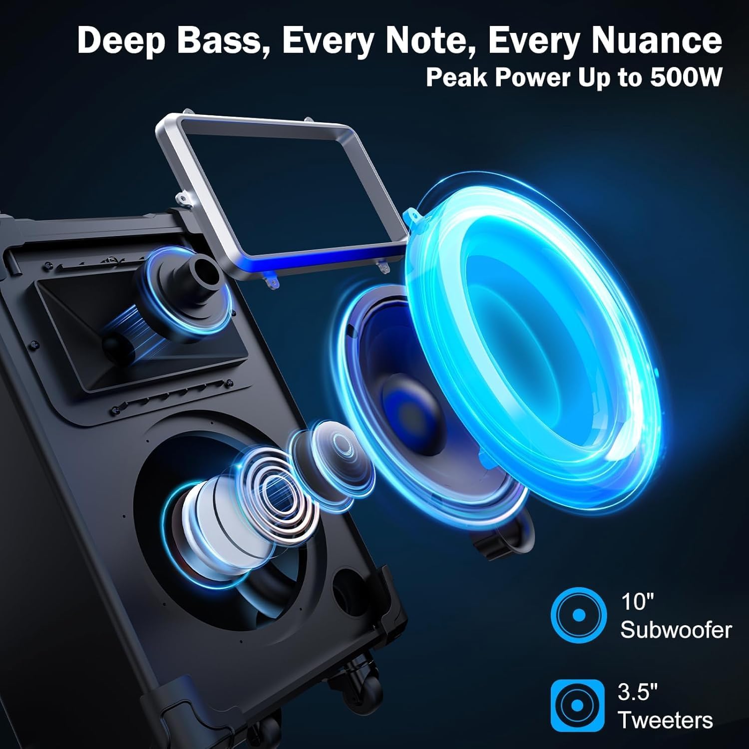 Bluetooth Wireless Speaker with 10