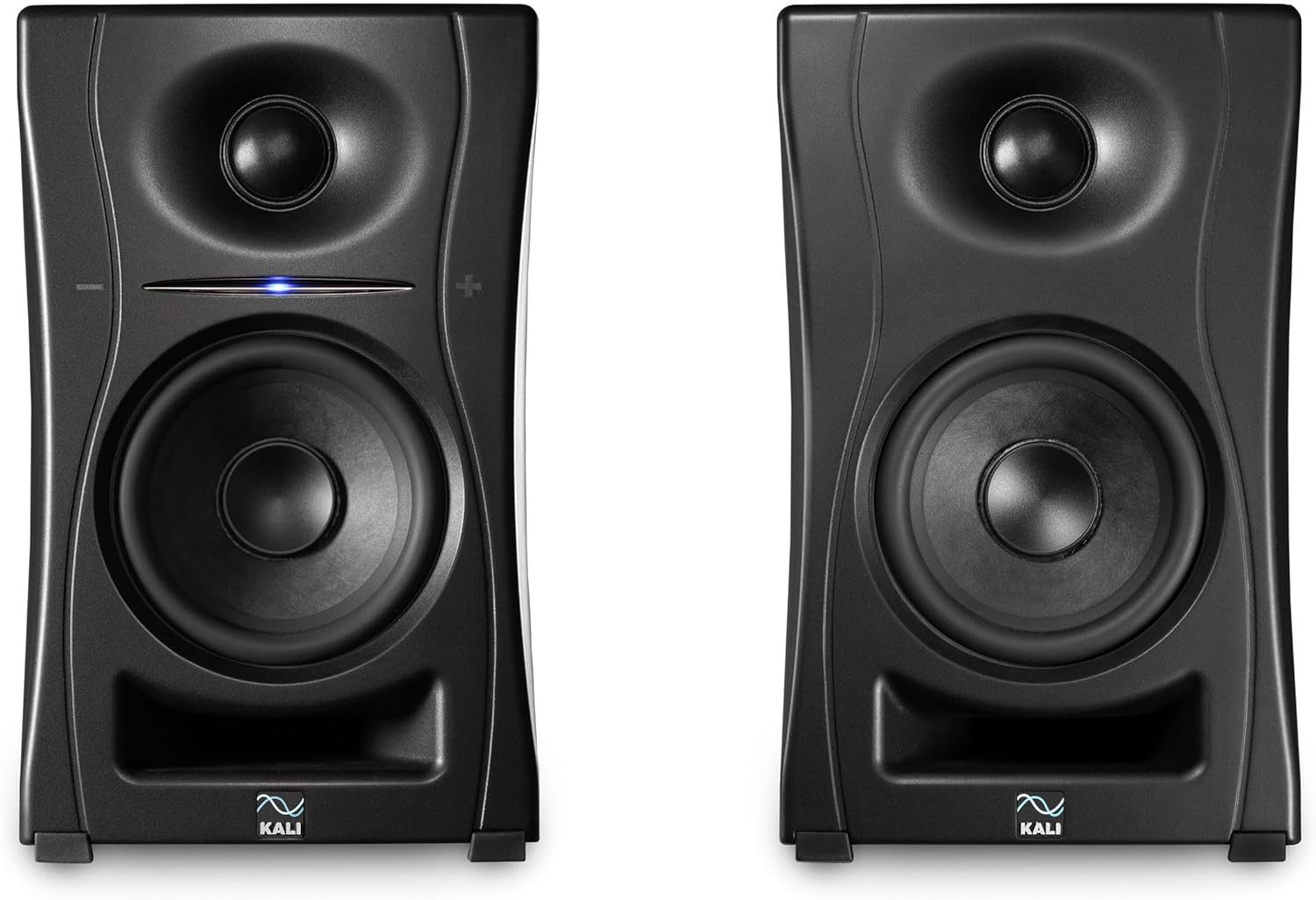 KALI AUDIO LP-UNF 4” Ultra Nearfield Powered Monitor System w/Bluetooth - Boundary Compensation EQ Settings - for Mixing, Recording, Audio Production - USB-C, TRS, RCA Inputs Black (Pair)