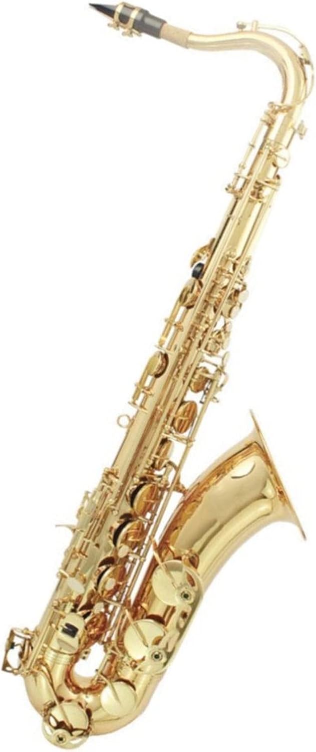 Professional Bb Tenor Saxophone Brass Lacquered Gold B Flat Sax Woodwind Instrument with Accessories (Color : 2)