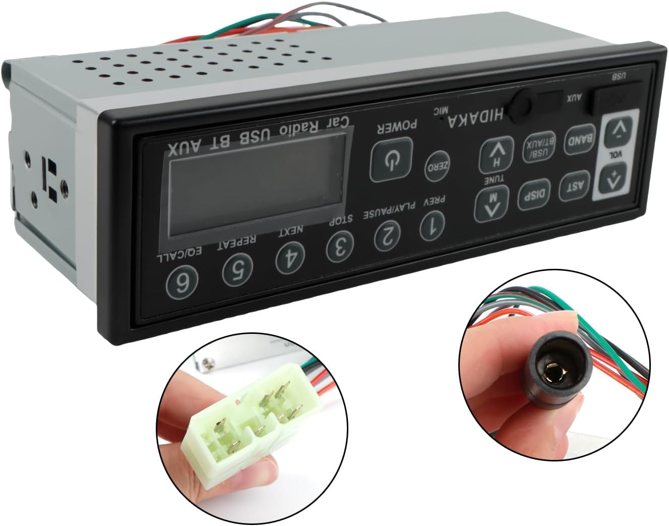 M200 Radio Car, for Komatsu Kobelco Sumitomo Takeuchi, Excavator Parts Radio USB AUX-in 24 Volt Slot