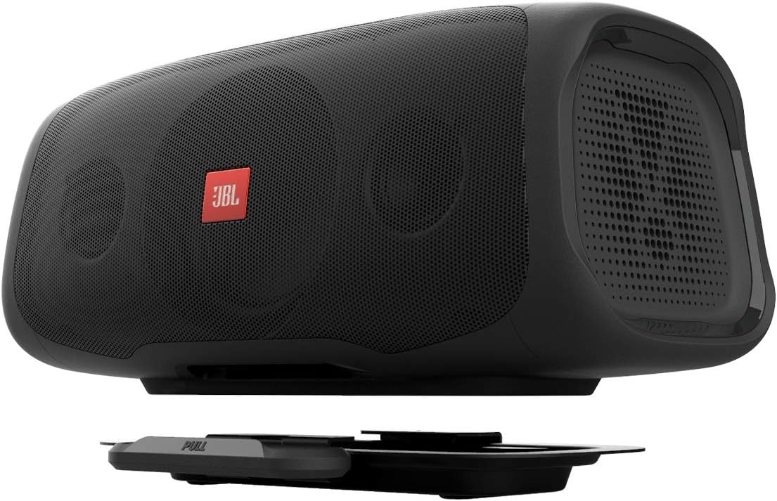 JBL BassPro Go - in-Vehicle Powered subwoofer & Full-Range Portable Bluetooth Speaker,Black
