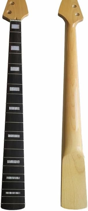 20 Frets 4 Strings Maple Electric Bass Guitar Neck With Rosewood Fingerboard Wood Color Glossy Paint Guitar Parts Accessories