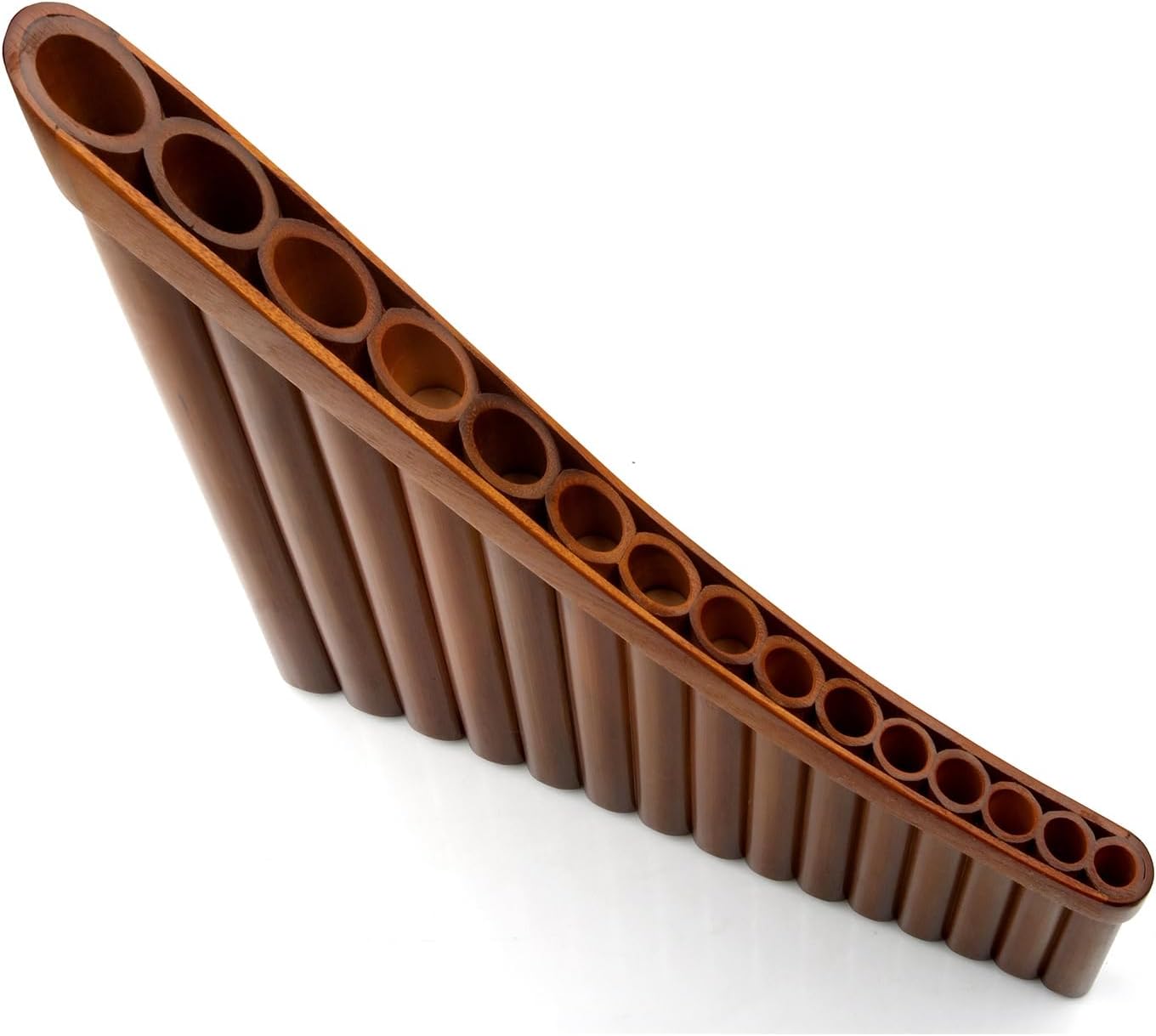 15 Pan Pipes Brown Flat Pan Flute G Key Chinese Traditional Musical Woodwind Instrument Pan Flute