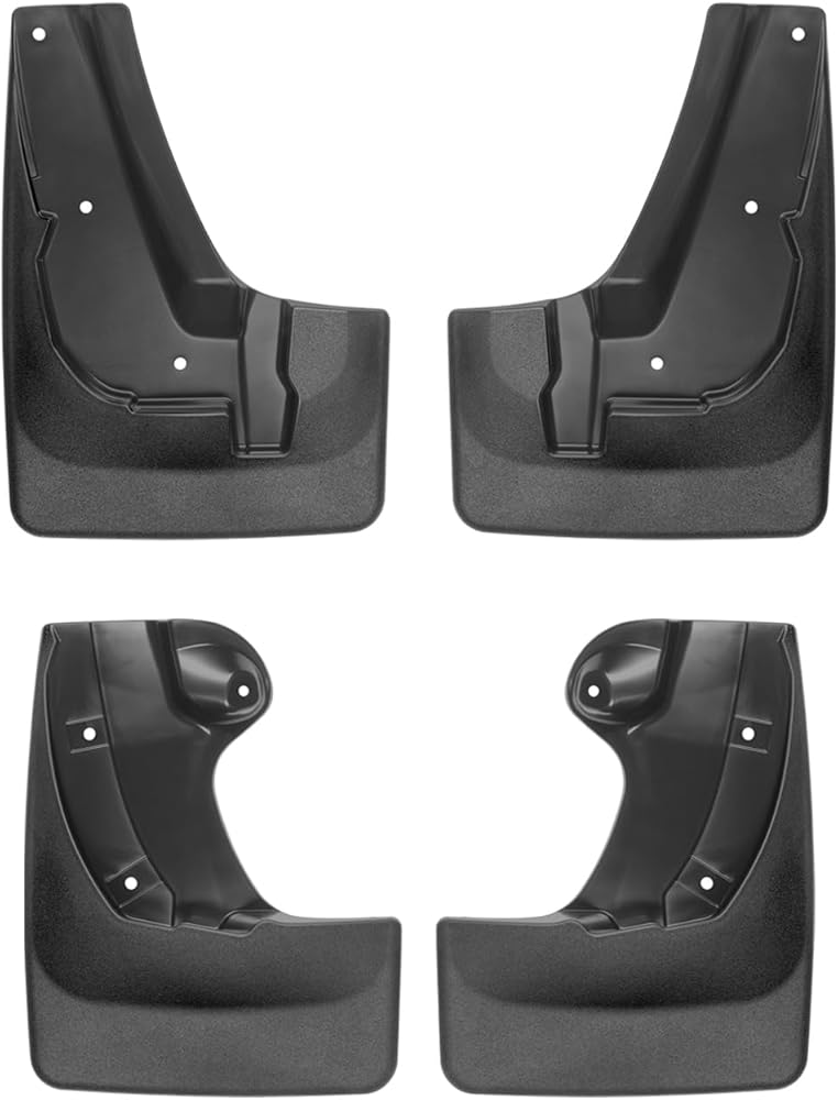 WeatherTech Custom No Drill Splash Guard MudFlaps for Subaru Ascent, Front & Rear Set (110107-120107), Black