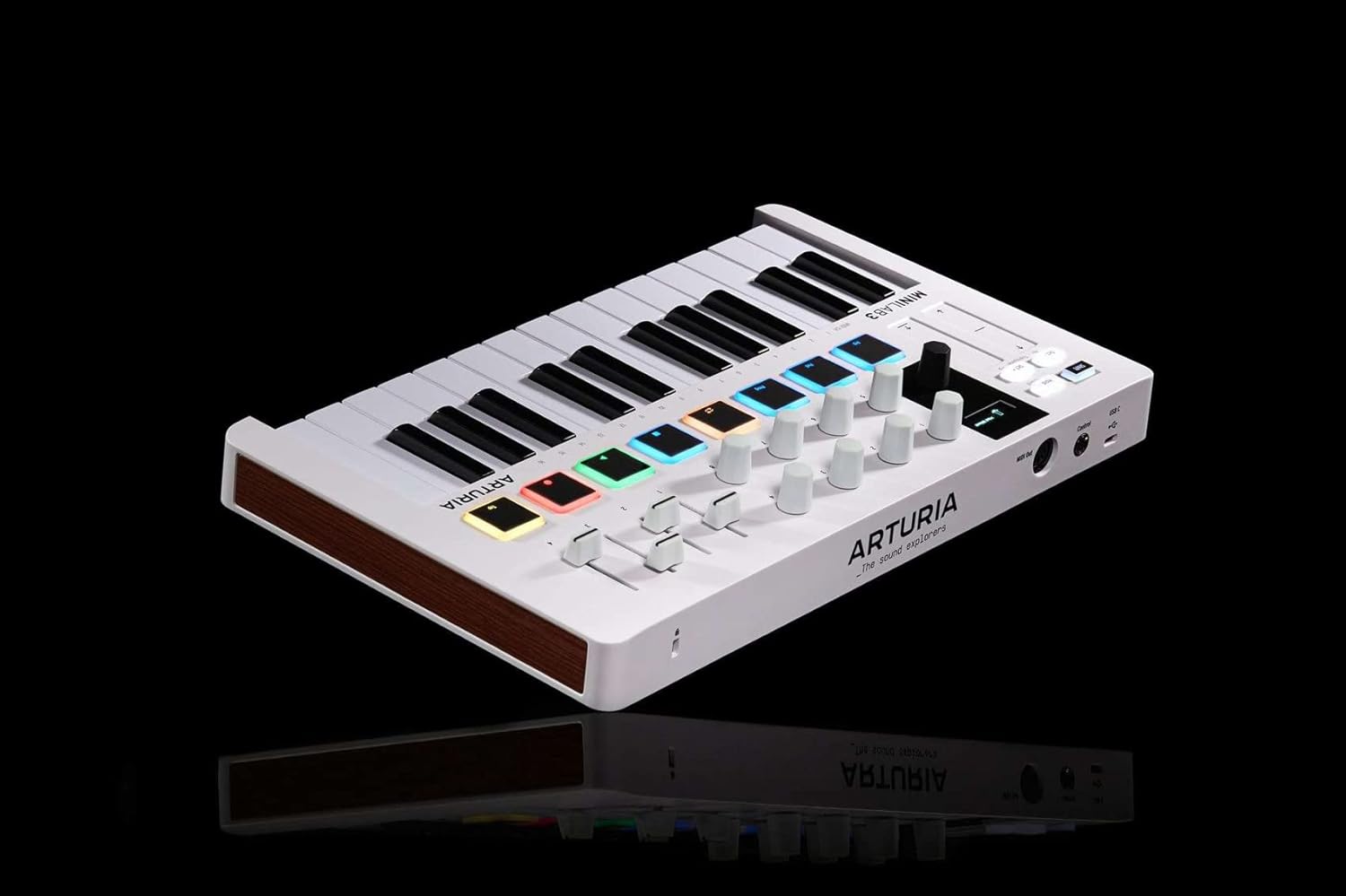 Audiosavings Bundle:(1) Arturia Minilab 3 25-Key USB MIDI Music Production Keyboard Controller Bundle with (1) Rockville RPB2-BLACK Handheld Wireless Portable Bluetooth Speaker Great Sound (Items 2)