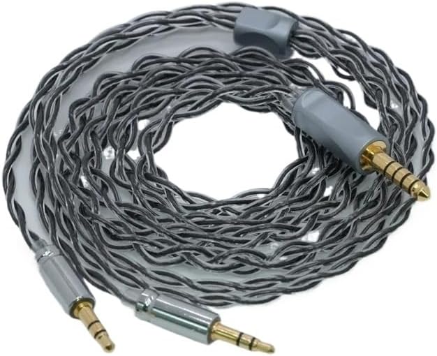 Cable Graphene Ster/*ling Silver Palladium Plated Headphones Upgrade Cable，for HD580 HD650 HD800 KZ-QDC(IE900,4Pin XLR Balanced)