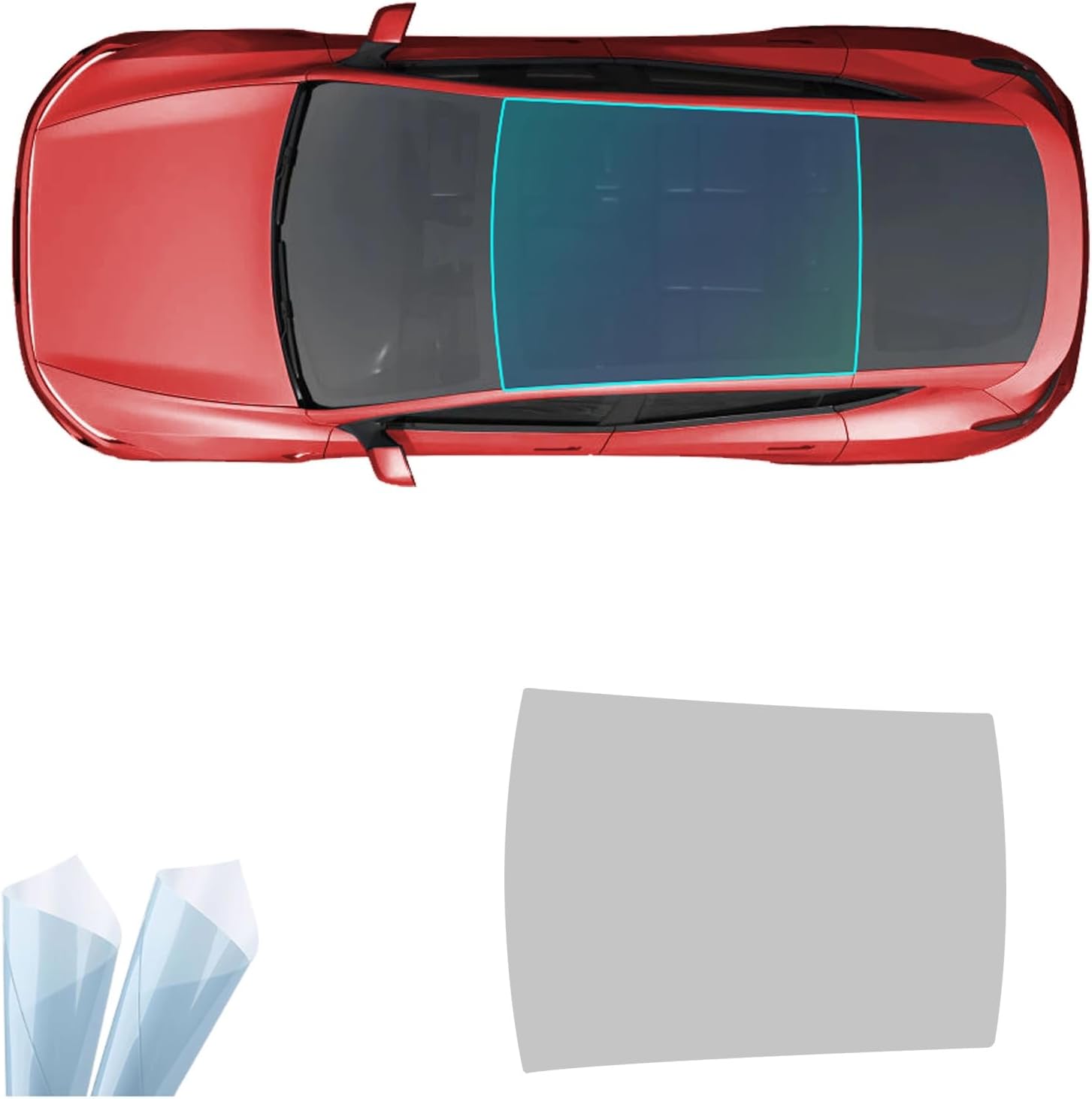 for 2025 Tesla Model Y Juniper Ice Armor Sunroof Protective Film 8.5mil TPU PPF Heat Insulation and Cooling UV Protection Sunroof Protection Accessories