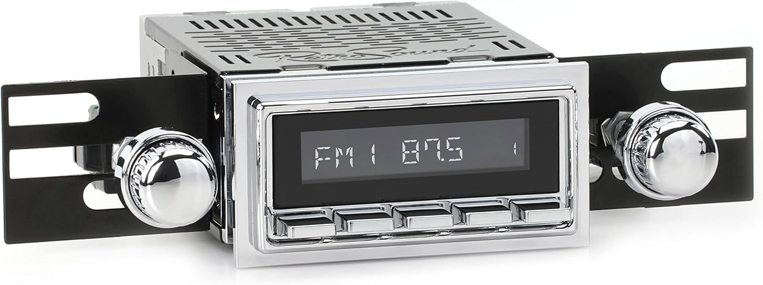 Retro Manufacturing HC-127-06-76 Hermosa Direct-Fit Radio for Classic Vehicle (Face & Buttons and Bezel)