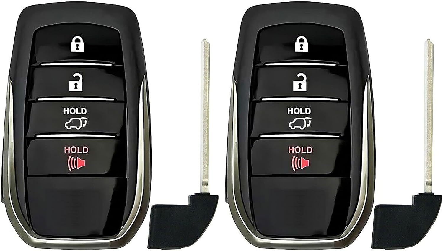 2X New Quality Replacement Proximity Key Fob Compatible with & Fit for 2020-2021 Toyota Land Cruiser - MPN HYQ14FBB-N-05