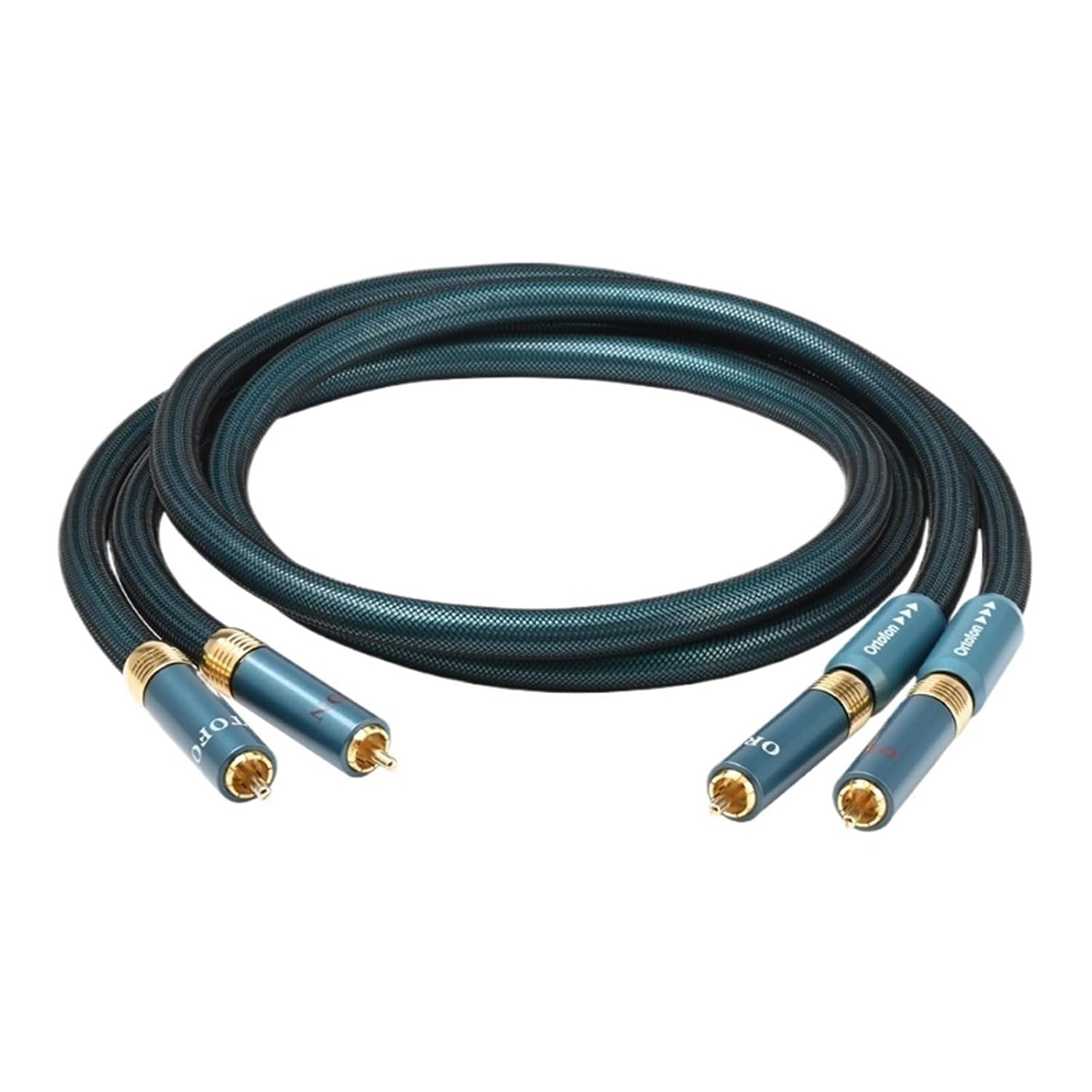 HiFi 2RCA Cable for Mixer Amplifier 8N OCC Silver-Plated 2RCA Male to 2RCA Male Connector HiFi Audio Cable(3.5 m)