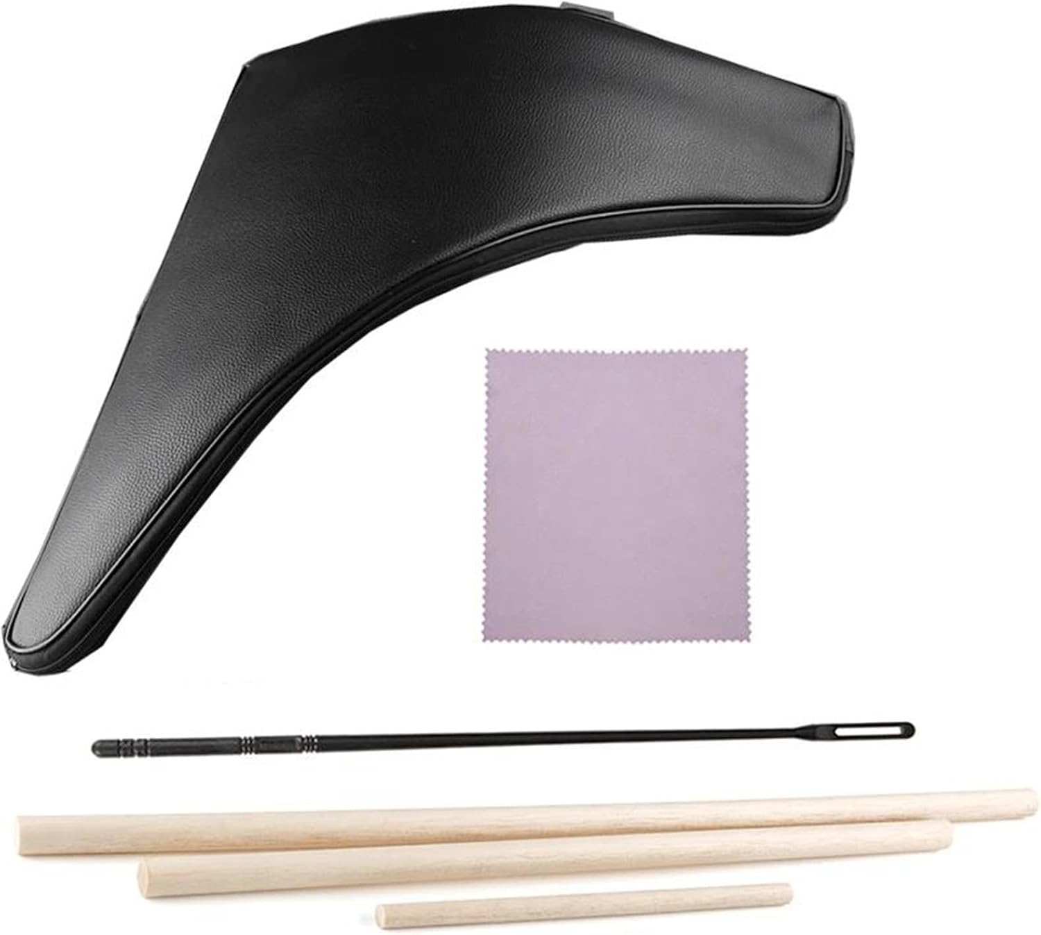 Hand Made Pan Flute Black Pan Pipe Fork C Key Woodwind Musical Instrument 22 Pipes (Color : LEFT)