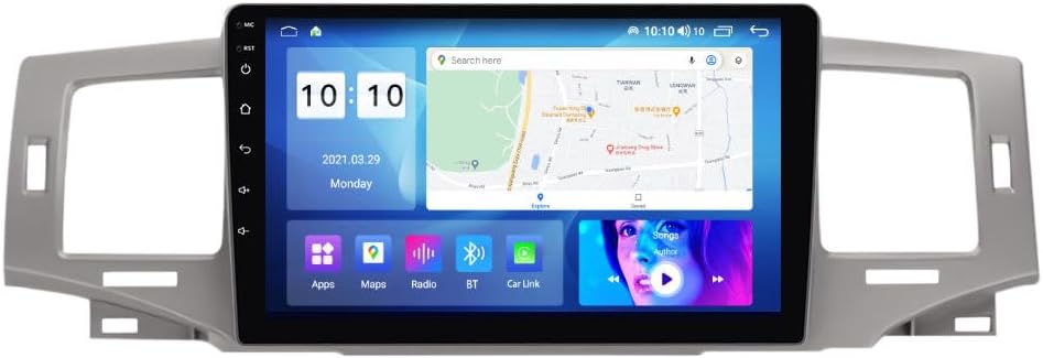 Android Car Stereo for Toyota Corolla 9 E120 2004-2006,9 inch IPS Touchscreen with Upgrade Wireless CarPlay & Android Auto,WiFi/GPS,Support SWC and Subwoofer,4-Core 2G+32G