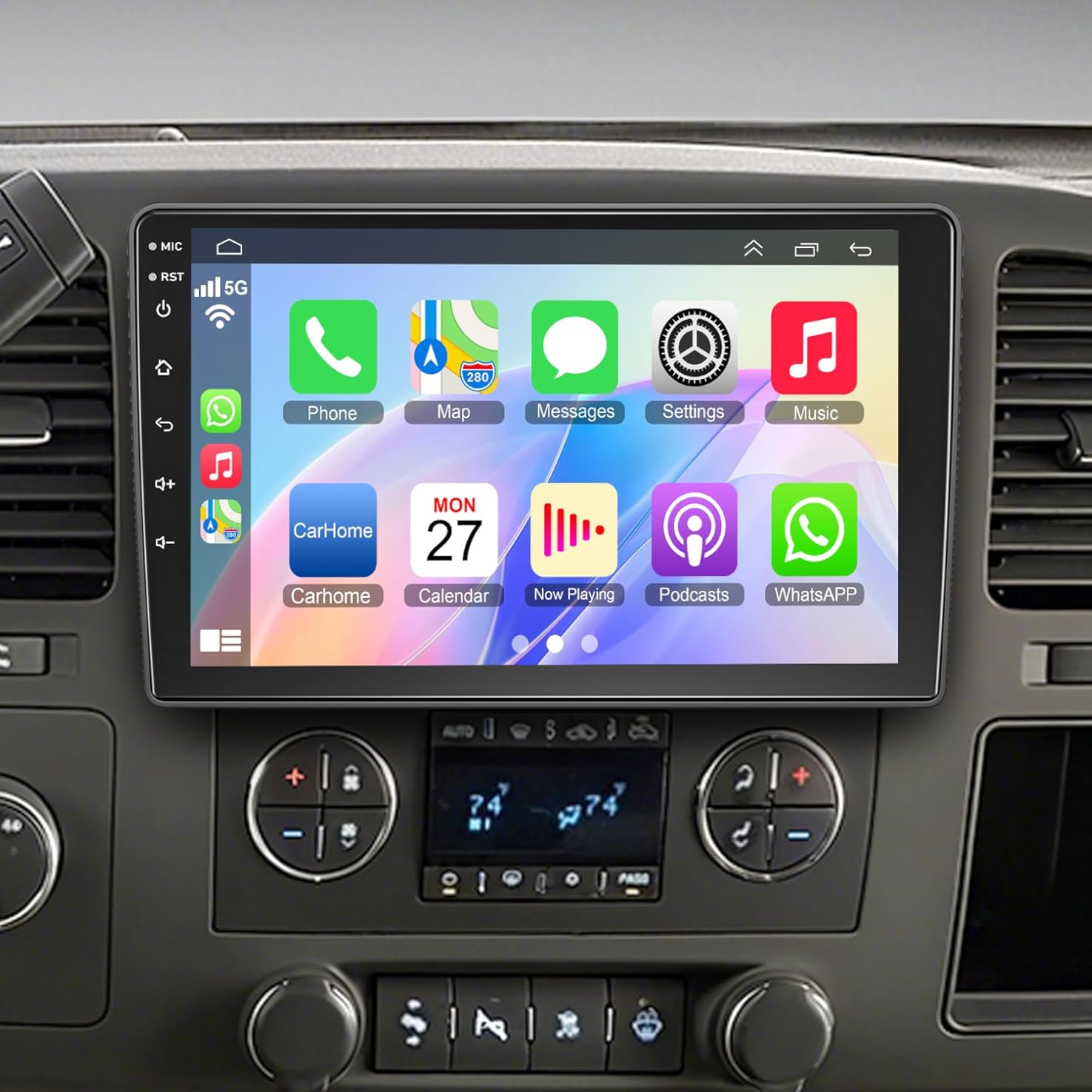 4G+64G Android 13 Car Radio for Chevrolet Chevy Silverado GMC Sierra Yukon, 10