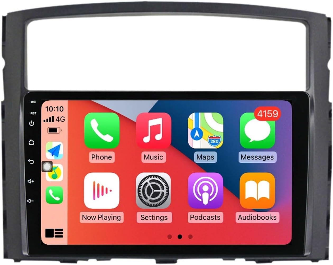 Bluetooth Car Stereo for 9 inch Android 12 Car Radio Built-in Car Play/Android Auto for Mitsubishi P-ajero 2006-2014 Support GPS Navigation/FM Radio