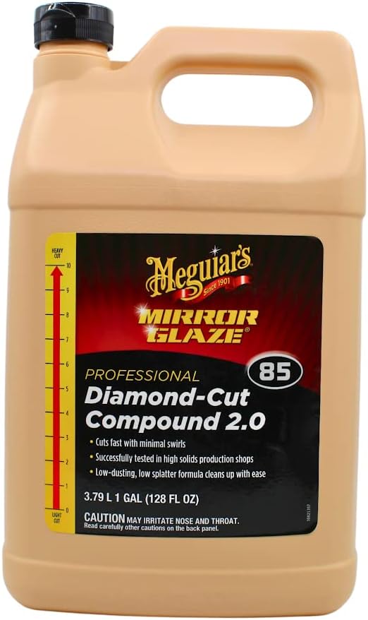 Meguiar's M8401 Mirror Glaze Professional Compound Power Cleaner, 1 Gallon