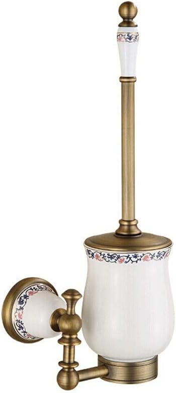 Toilet Brush with HolderHeavy Duty Stainless Steel Length Handle Bowl Brush Set – Ergonomic, Shed-Free Scrubbing Bristles, Discreet Wand Stand