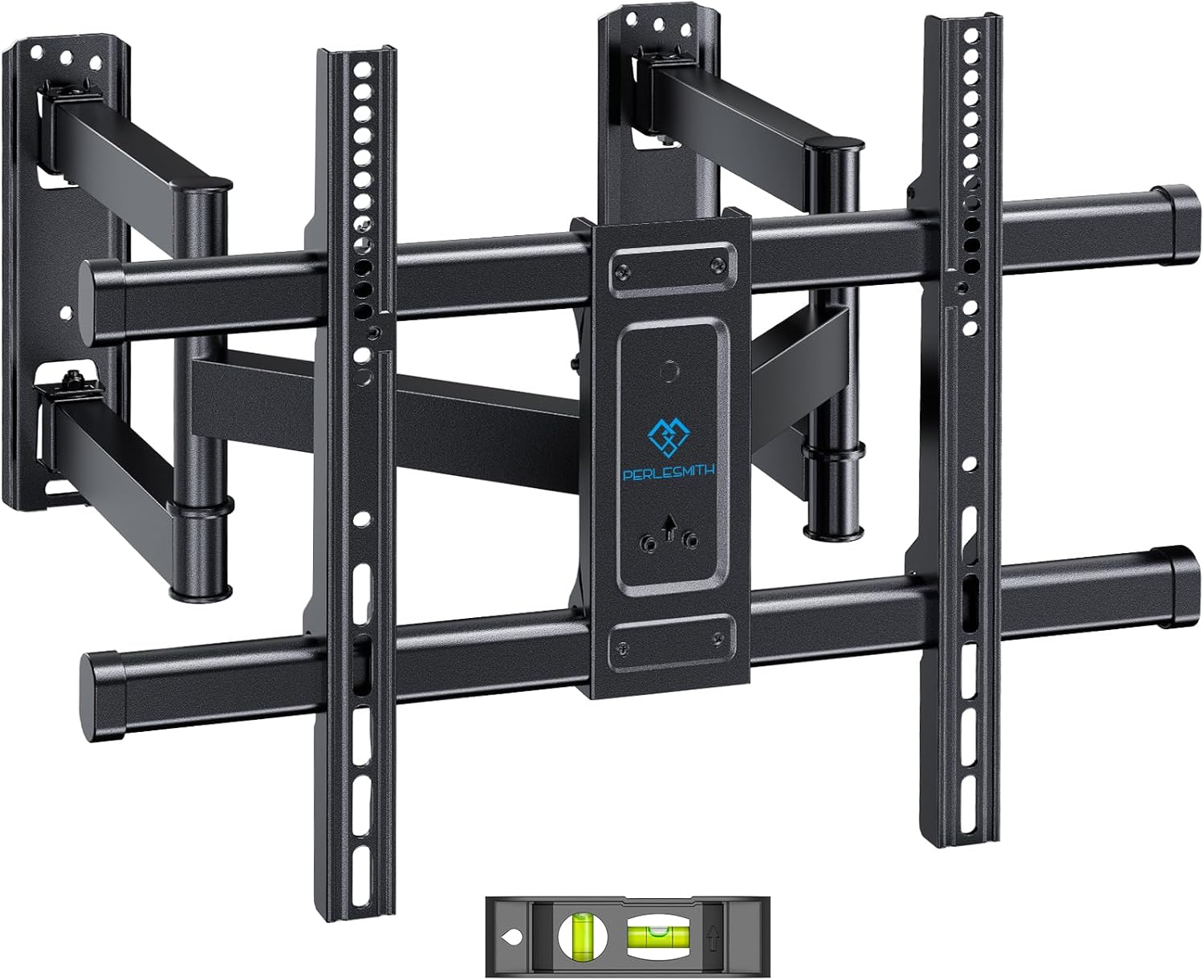 PERLESMITH Corner TV Wall Mount Full Motion, Corner TV Bracket Fits 37-70 Inch LED, LCD 4K Flat Curved Screen TVs Hold up to 99 lbs, Max VESA 600x400 Tilt, Swivel and Level, PSCLF1