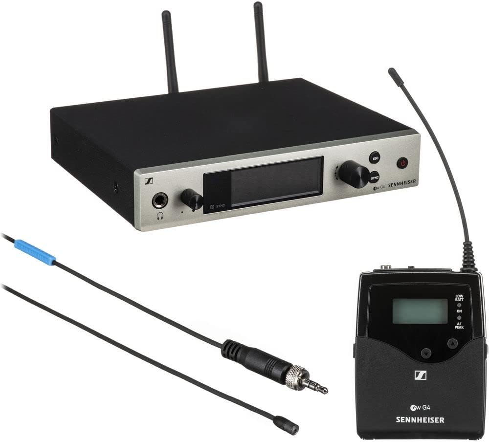 Sennheiser EW 500 G4-MKE2 Wireless Omni Lav Mic System (GW1: 558 to 608 MHz) Bundle with Auray Carrying Bag and XLR-XLR Cable