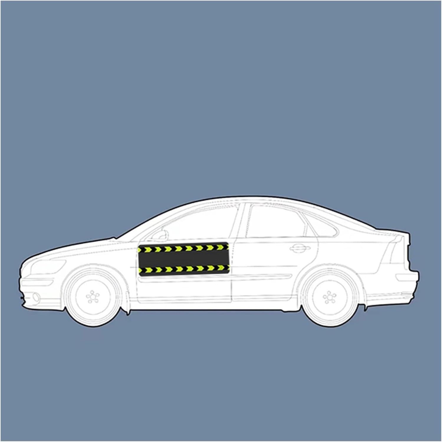 XPLKQXE Door Edge Guards for Car, Removable Magnetic Bumper Panel for Garage Parking, Car Door Dent Protector for Garage Parking (Color : Black-4pcs, Size : 15.7x43.3in)