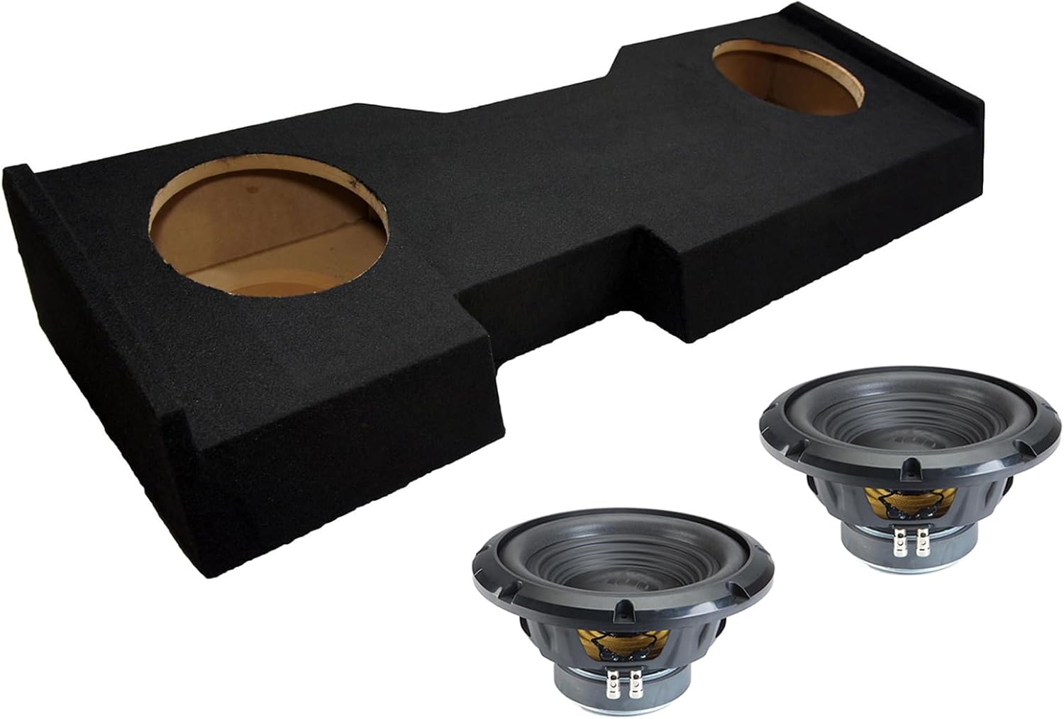 Alpine Compatible with 2014-2018 Chevy Silverado Crew Cab Truck Sealed Dual 10