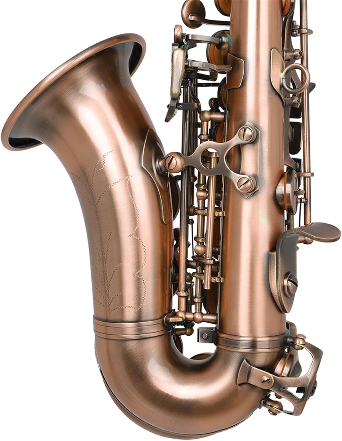 Saxophone Bb Tone Professional Woodwind Instrument B Flat Sax with Box Musical Instrument Accessories