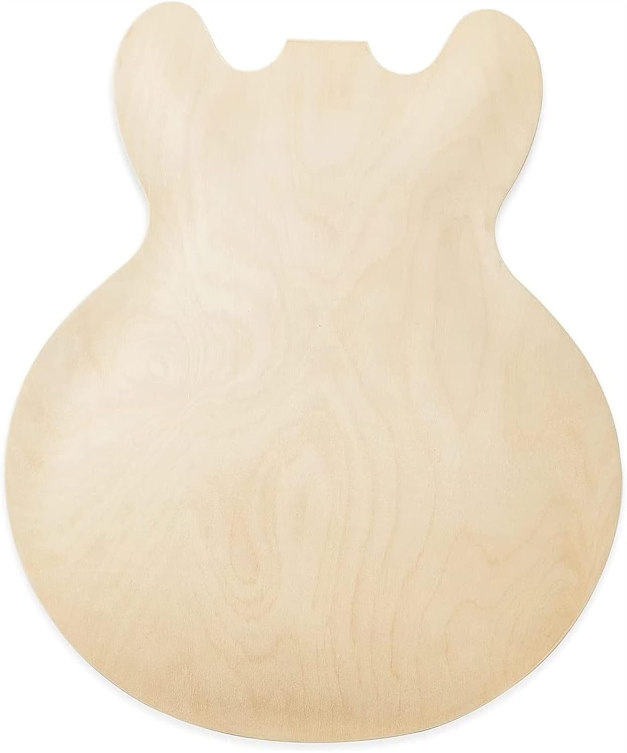 FLFL 6-Strings Semi-Hollow Quilted Basswood Top DIY Electric Guitar Builder Kit Unfinished Guitar Kit