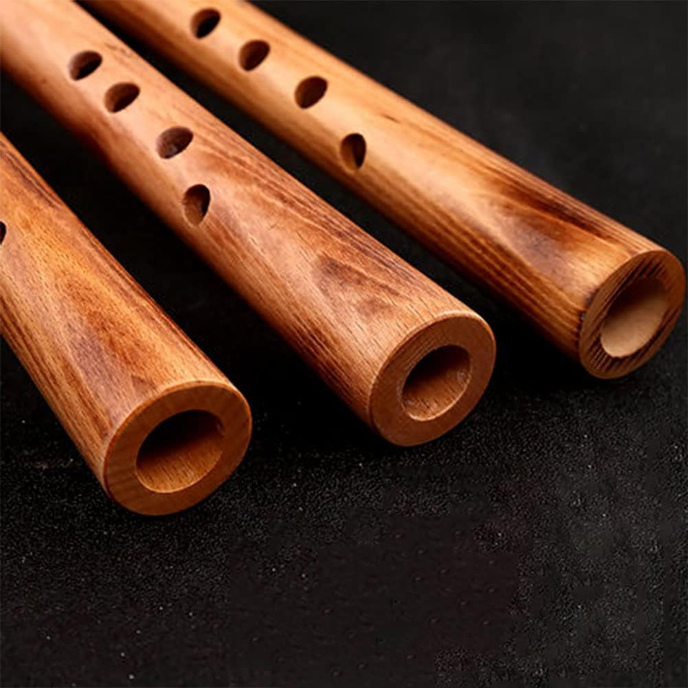 A Small Hole Pitch Beech Shakuhachi, There are Three Tones of A, B Flat, and C to Choose from, Chinese Traditional Folk Musical Instrument,B Flat
