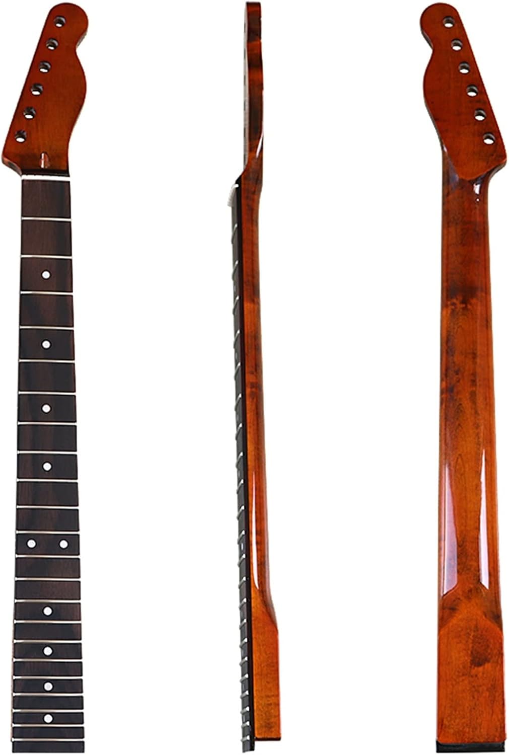 Brown Electric Guitar Neck Maple for TL Neck Rosewood Fretboard 22 Frets Neck Electric Guitar Neck