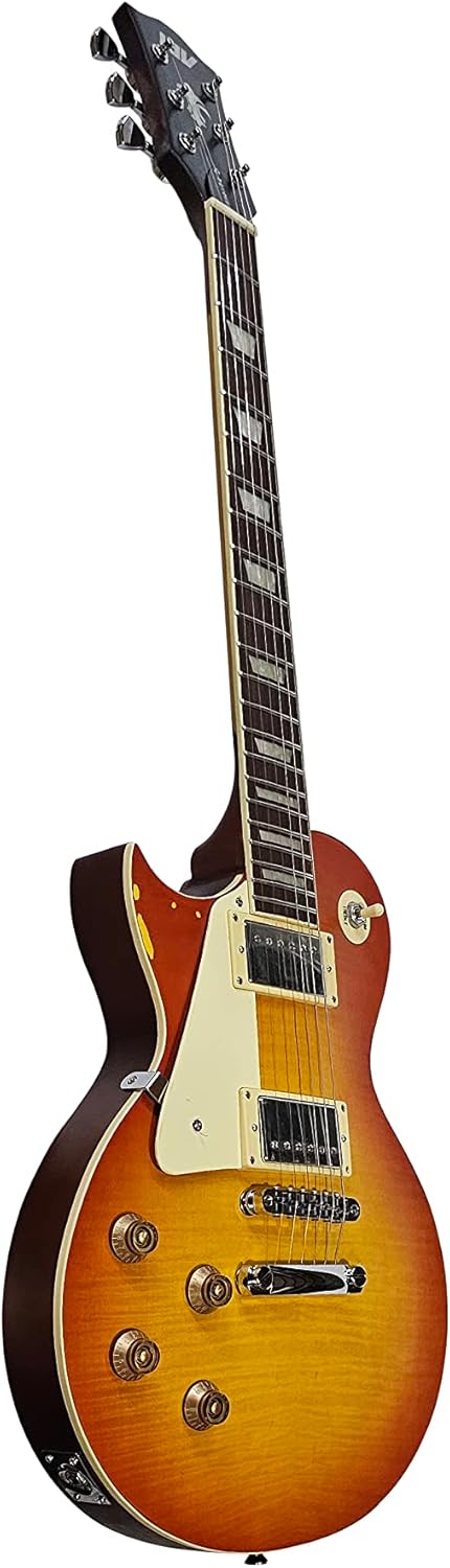 IYV ILS-300D LH, 6 String Les Paul Solid Body Electric guitar, Sunburst, Left hand