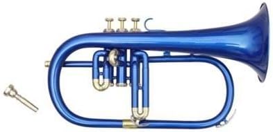 SHREYAS TF33 Bb fluglehorn Flat BLUE Flugel Horn With Free Hard Case + Mouthpiece