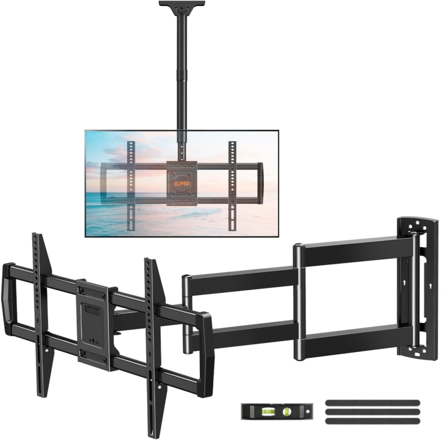 ELIVED Ceiling TV Mount for Most 37-75