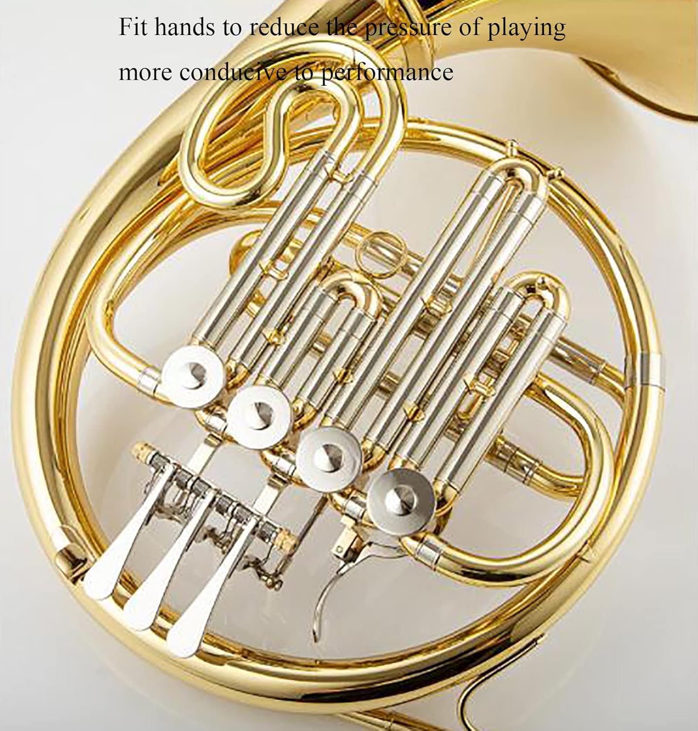 F/Bb 4 Keys Double French Horn - Brass Lacquer Gold Craft French Horn - Includes Musical Instrument Box for Beginners Examinations Professional Performance