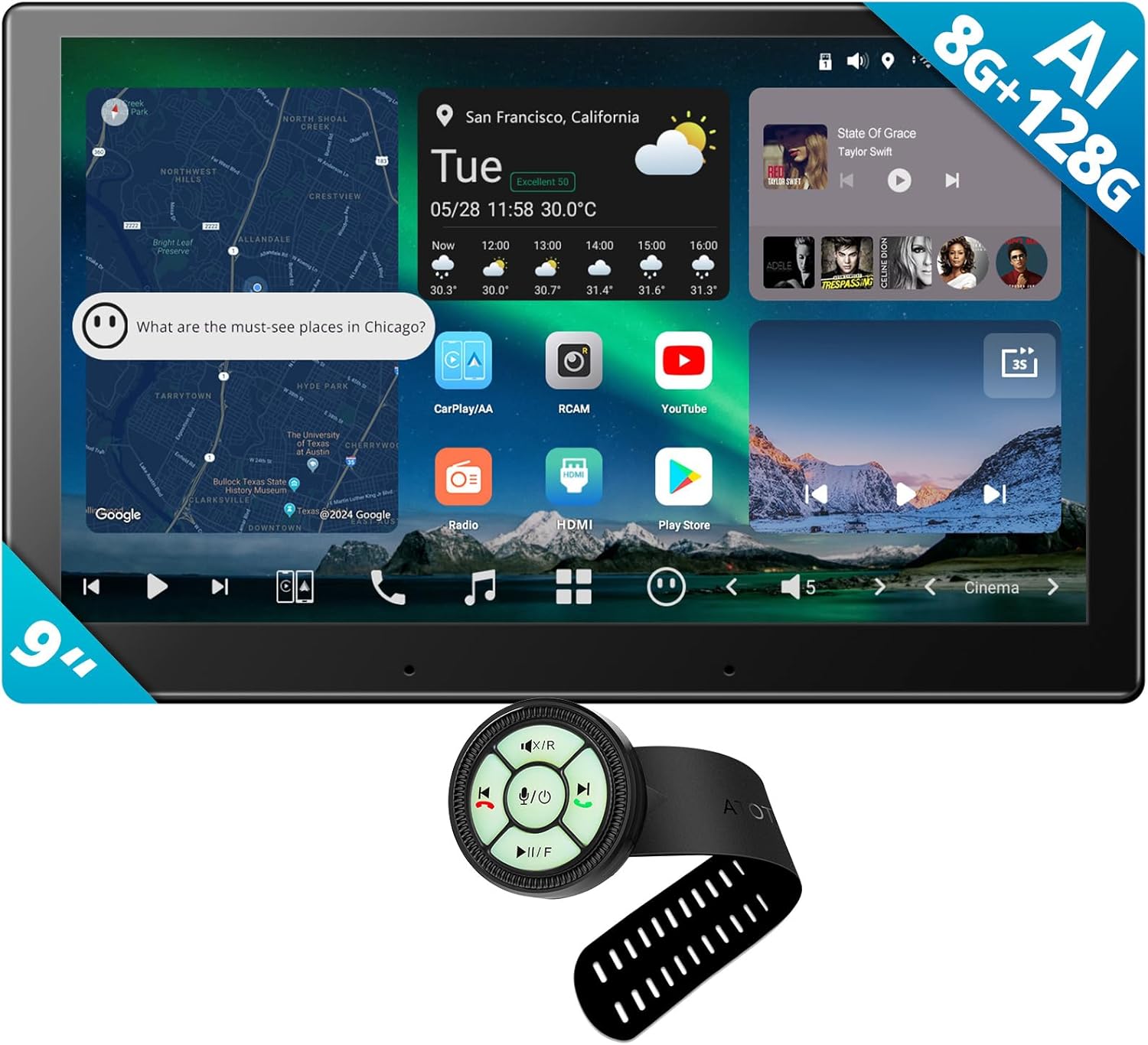 AC-44F60 Watchband Style Multifunctional Wireless Remote,for X10G209E,9