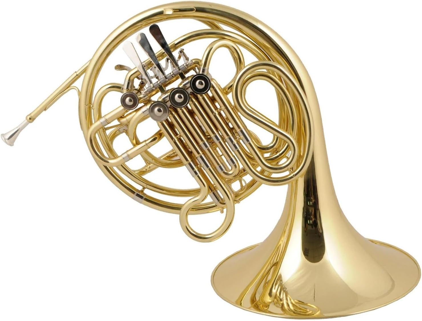 4 key double row French horn instrument suitable for beginners to practice
