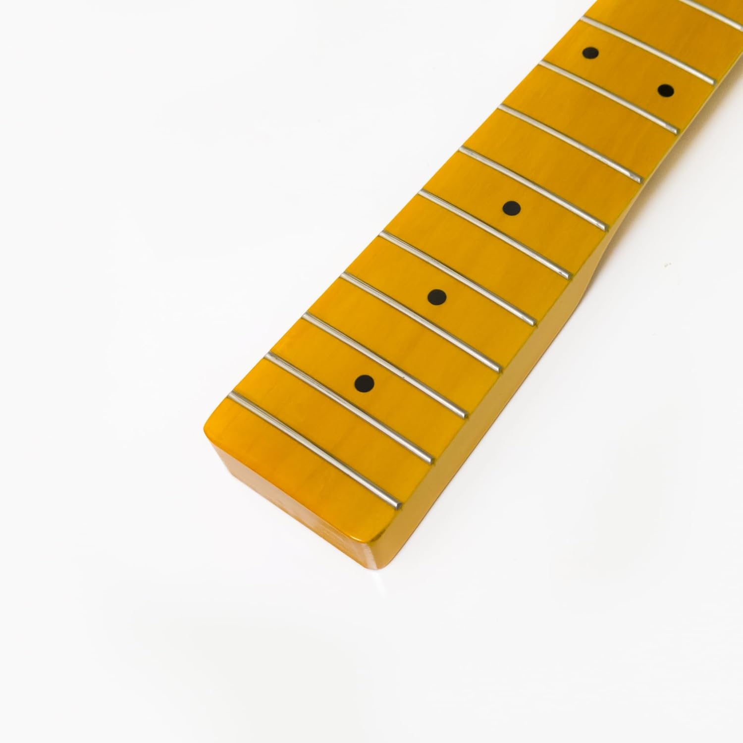 20 Frets Canadian Maple Bass Guitar Neck for Fender 4-String Bass, 38mm Nut | Adjustable Truss Rod, Gloss Finish