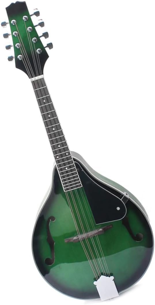 String A Style Mandolin Musical Instrument with Adjustable Bridge and Steel Strings Basswood Body Natural Fingerboard for Beginners and Music Lovers