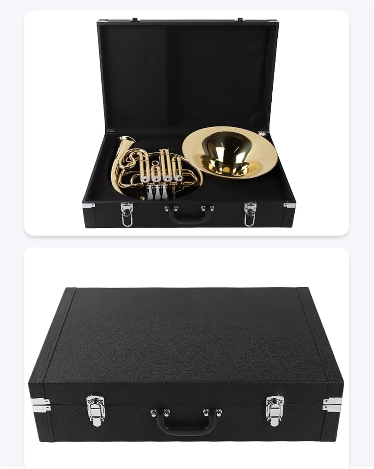 French Horn Instrument 4 Keys B Flat Brass Single Row