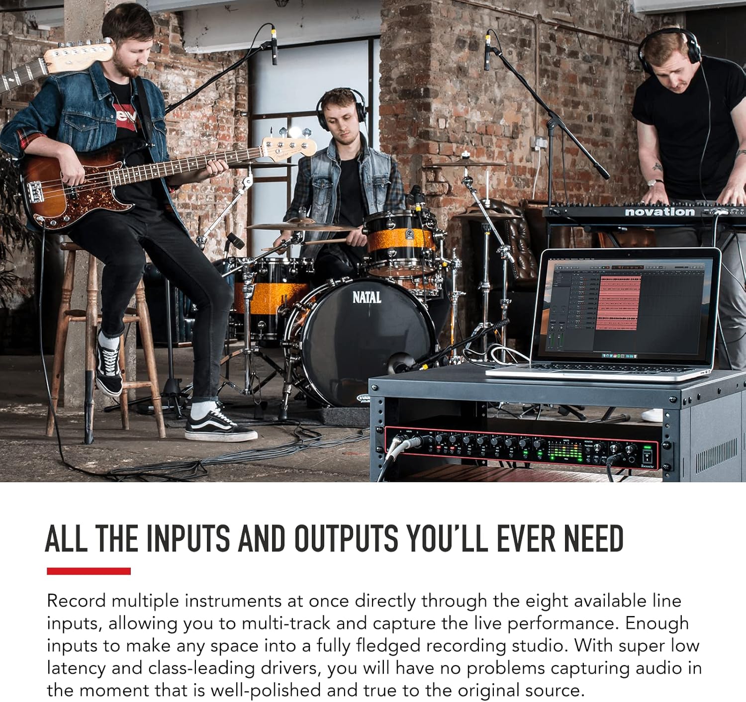 Focusrite Scarlett 18i20 3rd Gen USB Audio Interface for Recording, Producing and Engineering — High-Fidelity, Studio Quality Recording, with Transparent Playback