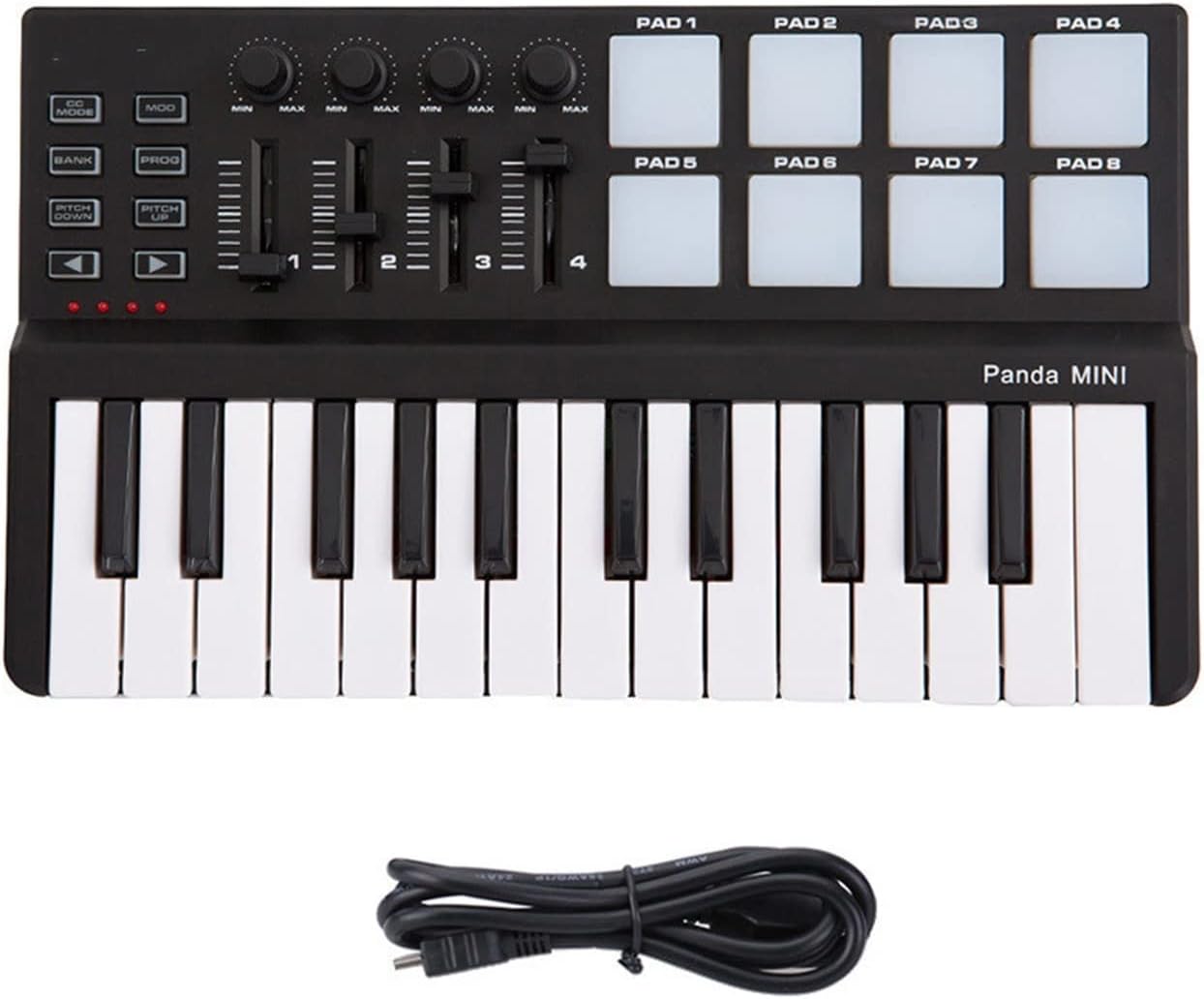 Keyboard Piano Portable Mini 25-Key USB Keyboard and Drum Pad MIDI Controller Midi Keyboard Piano Controlador Midi Piano Digi