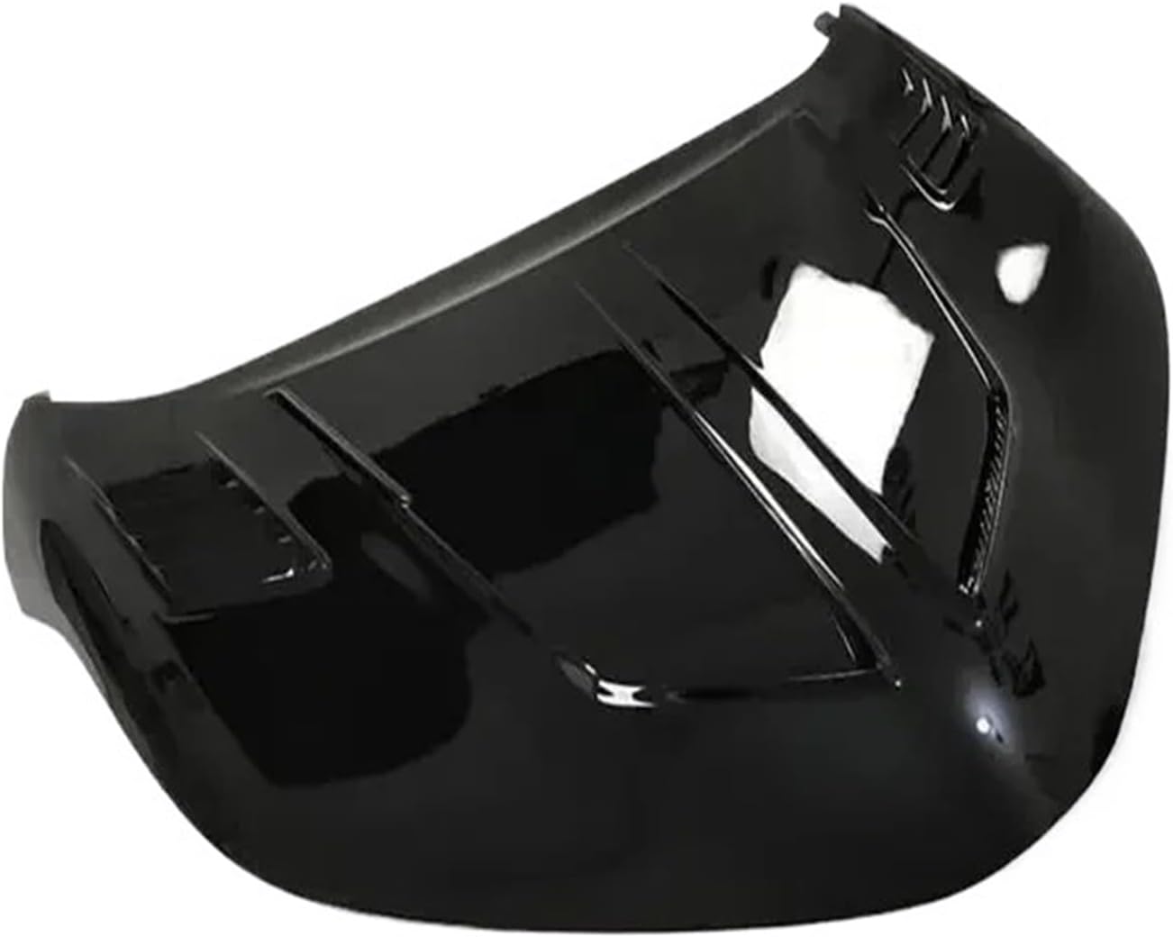 Hood Scoops for Cars， Compatible for Toyota CHR CH-R 2017 2018 2019 2020 2021 2022 Real Carbon Fiber Front Bumper Engine Hood Bonnet Vent Cover Body Kit(Golss Black)