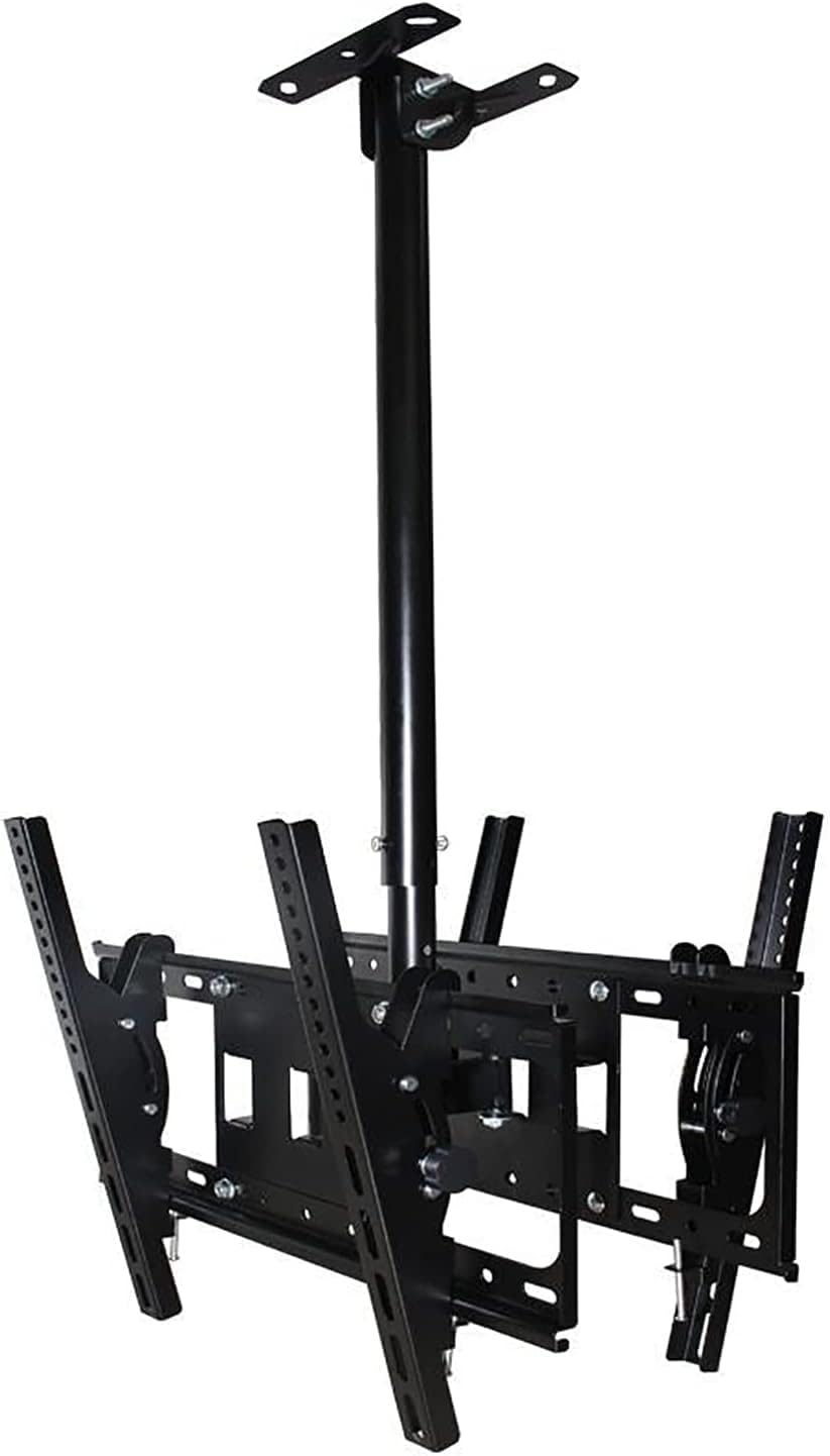 Universal TV Stand Multifunction TV Wall Mount Dual Screen Universal Ceiling TV Mount, 360° Swivel and Tilt Ceiling TV Bracket, Fits Most 32-55 Inch TVs TV Mount TV Stand