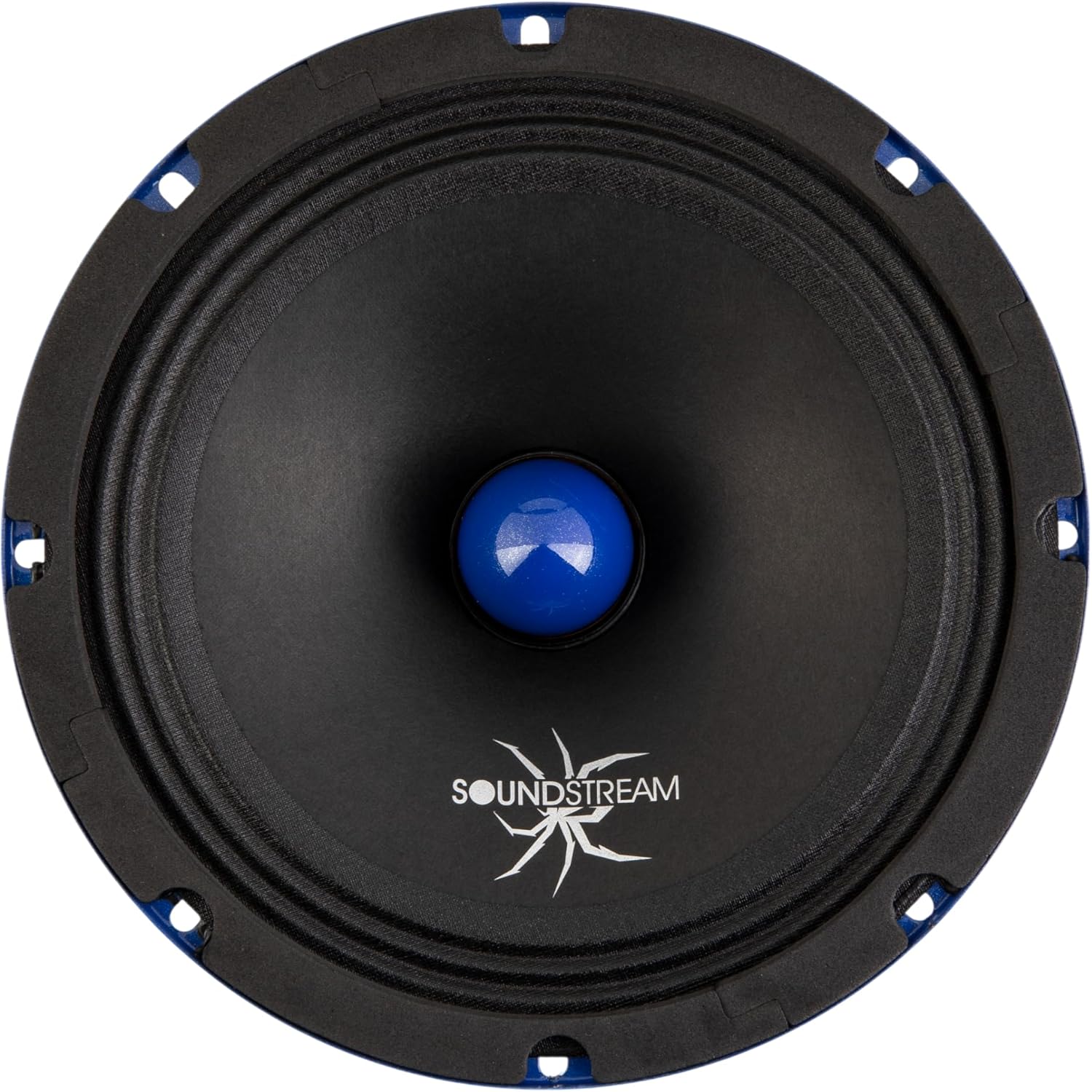Soundstream SPM.804B – 8 Inch Midrange Pro Audio Speaker with Bullet Tweeter | 350W Max Power, 4 Ohm, 96dB Sensitivity | Steel Basket, Cloth Surround, Ferrite Magnet – Loud Car Speaker