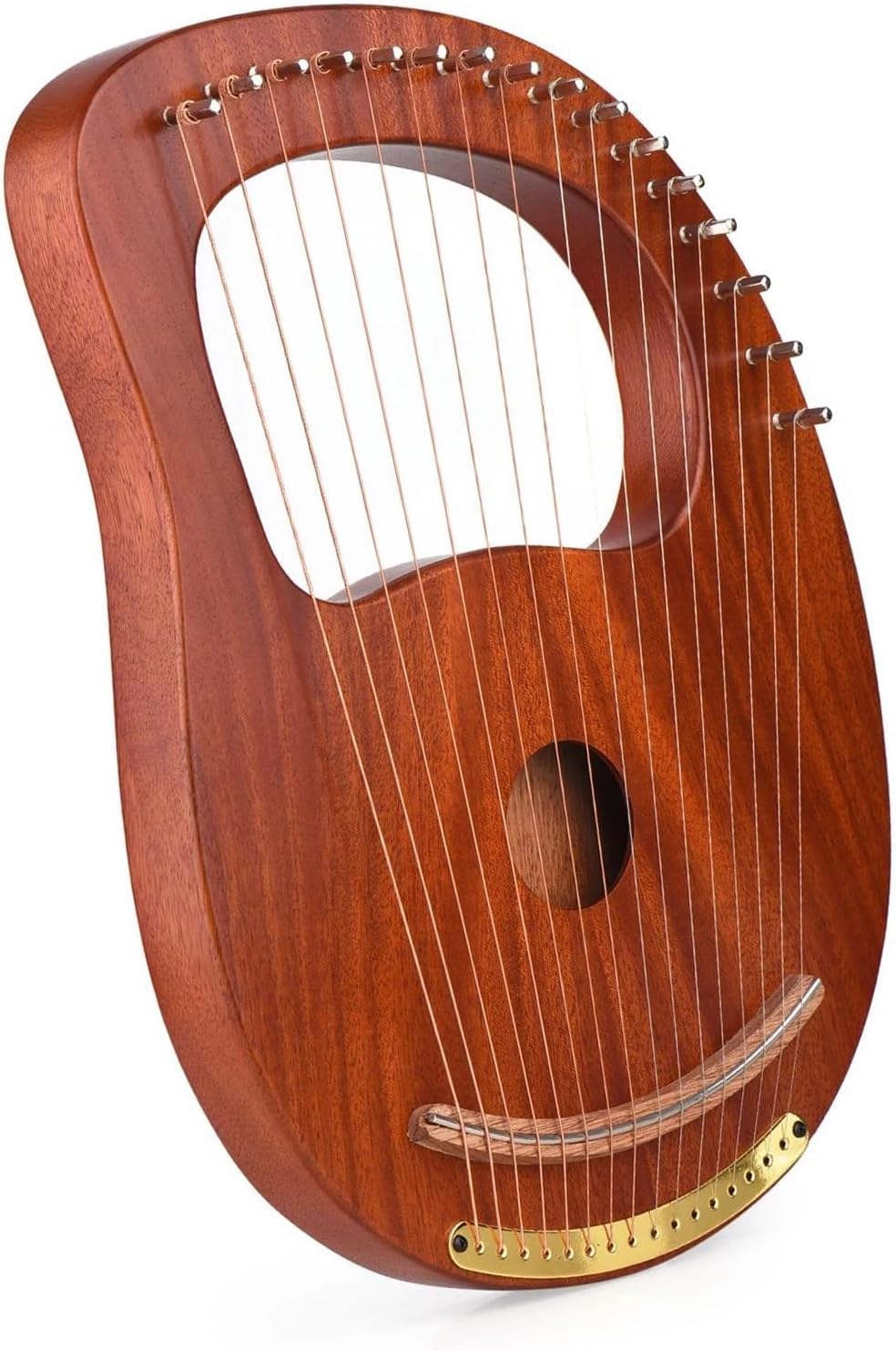Lyre Harp Set 16-String Wooden Harp Metal Strings Solid Wood String Instrument With Carry Bag Tuning Wrench MusicBook(2)