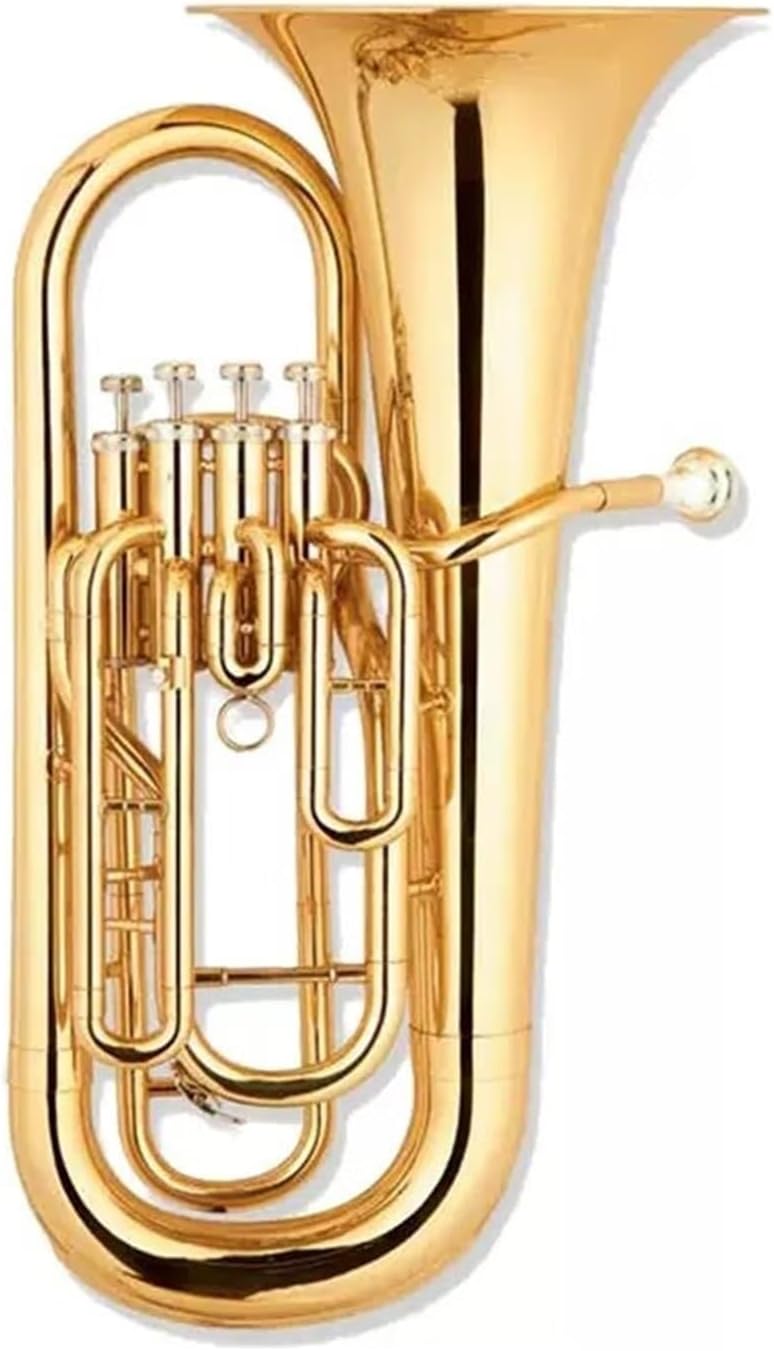 Beginner euphonium Four-tone Bass Tuba Instrument Brass Band B Flat Key Beginner