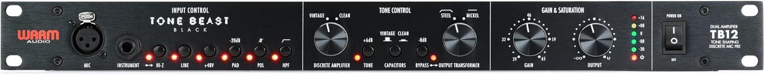 Warm Audio TB12 Tone Beast Microphone Preamp - Black
