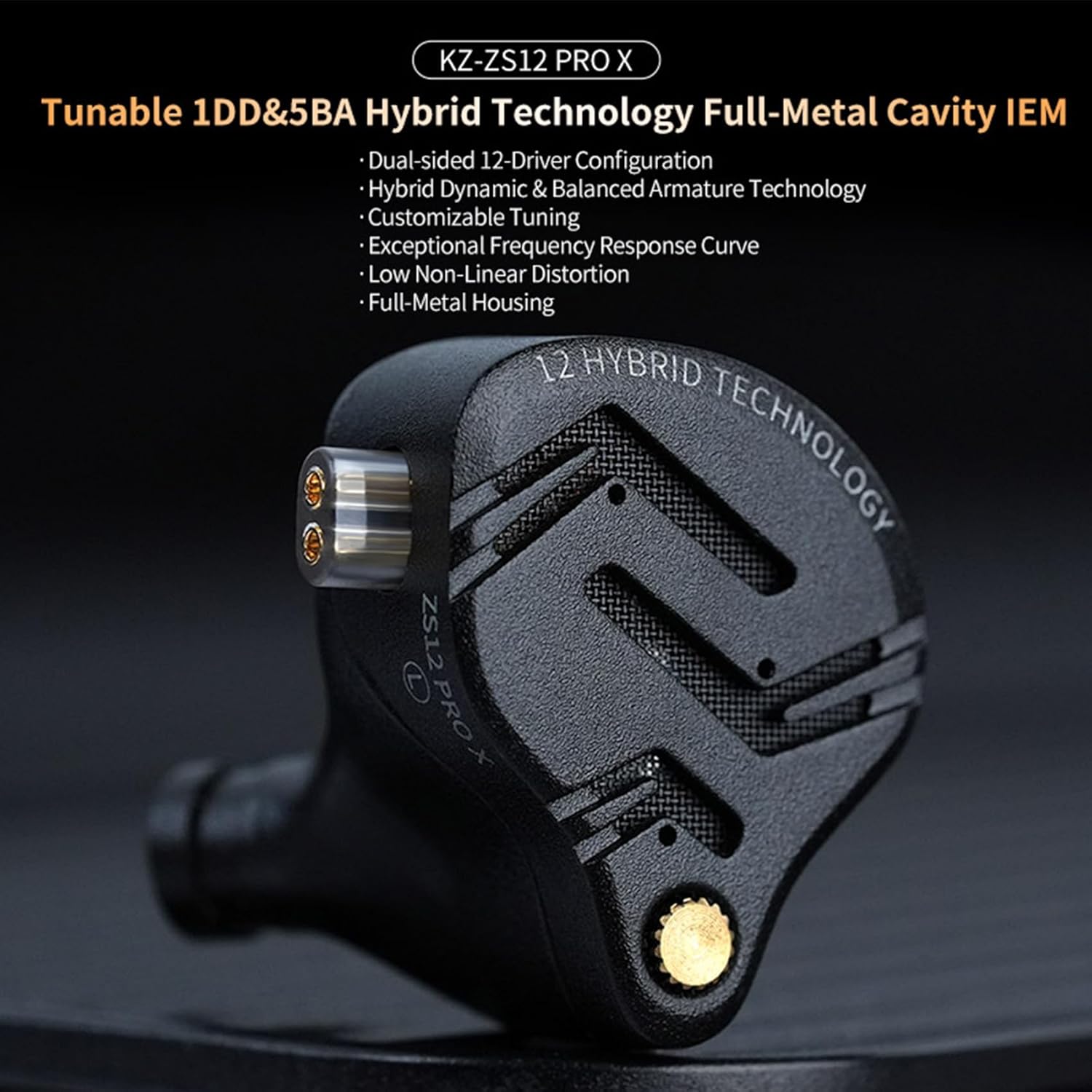 kz zs12 pro x Tunable Versio in Ear Monitor IEM Headphones+kbear st12 Plus IEM Cable