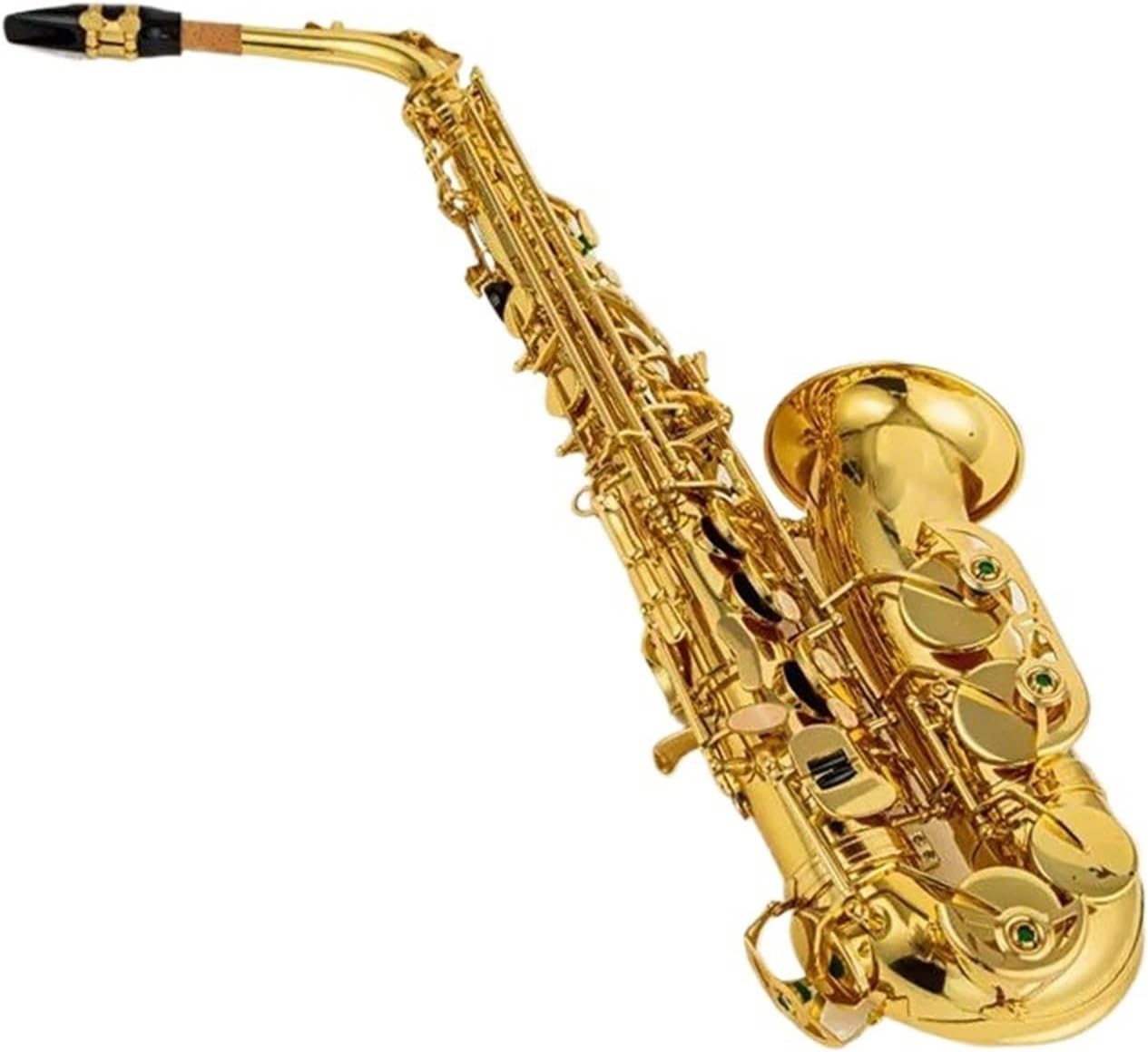 Woodwind Instruments Alto Eb Saxophone Brass Gold Lacquer Music Instrument E-Flat Sax With Case Accessories