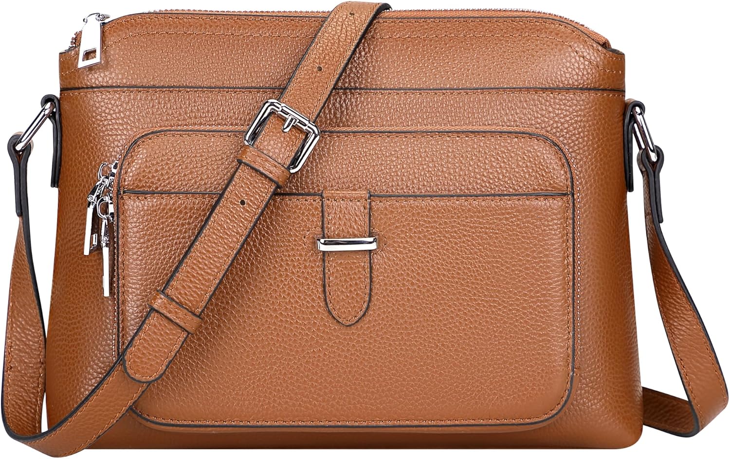 Over Earth Genuine Leather Crossbody Bags for Women Small Ladies Handbags and Purses with Card Slots