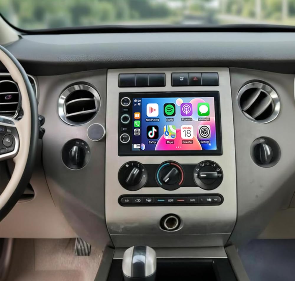 Android 14 Double Din Car Stereo Radio for Ford Expedition EL 2007-2010,7
