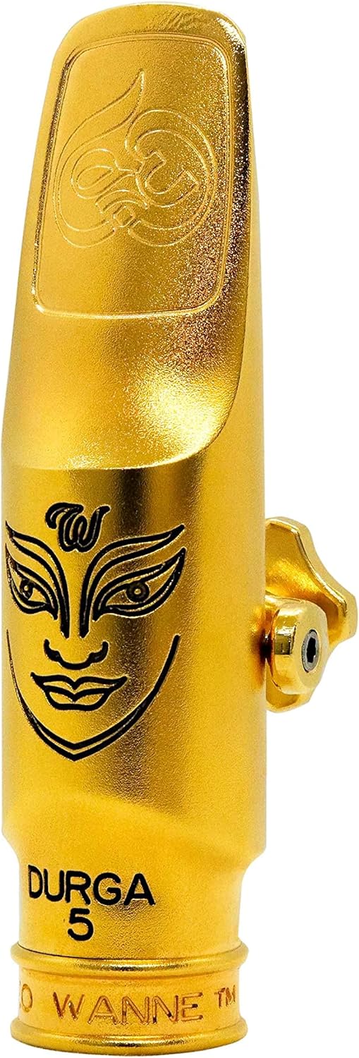 Theo Wanne Durga 5 Alto Saxophone Mouthpiece - Long Step Baffle & Large Chamber - Sensual Tone - Great for Jazz, R&B, and Rock & Roll - Includes Reed Replacer Cap